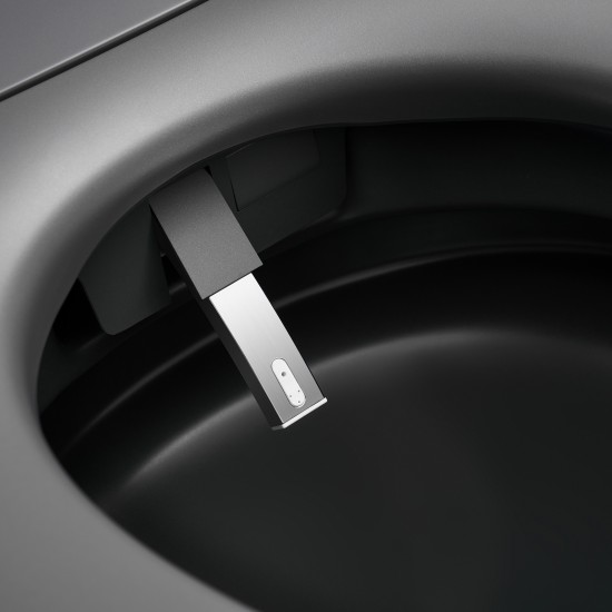 690x395x490mm One Piece Intelligent Electric Smart Toilet Automatic Instant Heating Matt Grey
