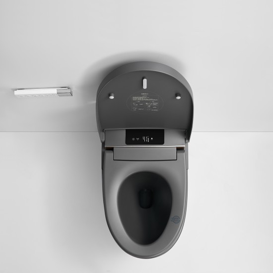 690x395x490mm One Piece Intelligent Electric Smart Toilet Automatic Instant Heating Matt Grey