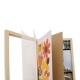 2PCs A4 Wooden Kids Art Frame Children Artwork Display Changeable Front Opening Table Stand Light Oak