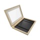 2PCs A4 Wooden Kids Art Frame Children Artwork Display Changeable Front Opening Table Stand Light Oak