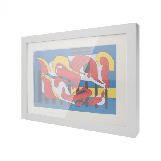 2PCs A4 Wooden Kids Art Frame Children Artwork Display Changeable Front Opening Table Stand White