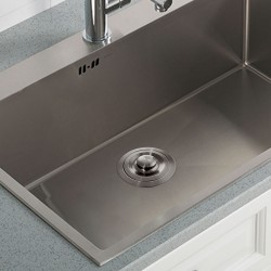 Kitchen Sink Dark Grey Stainless Steel Waste