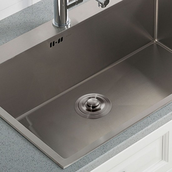 Kitchen Sink Dark Grey Stainless Steel Waste