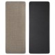 2 Pieces Kitchen Runner Carpet Set Non Slip Floor Mat Machine Washable Khaki Fiber Fabric Door Rug Laundry Room Hallway Bathroom Bedroom Entryway 70/120*45*0.7cm