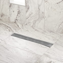 100-5600mm Lauxes Aluminium Wide Floor Grate Drain Customized Length Indoor Outdoor