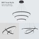 CIRCULAR 3 Rings Flexible design Mordern LED Light