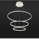 Modern LED Light with Flexible Design: Circular 3 Rings White