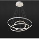Modern LED Light with Flexible Design: Circular 3 Rings White