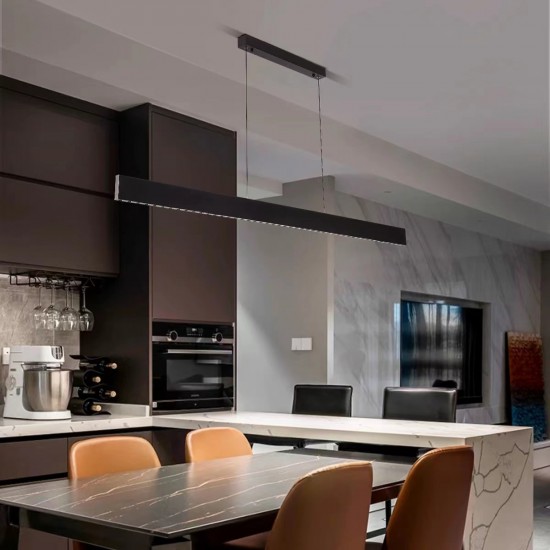 1500mm Linear Black Minimalist Bar Counter Light