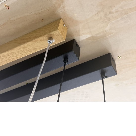 1200mm Linear Wood Color Island Bar Light