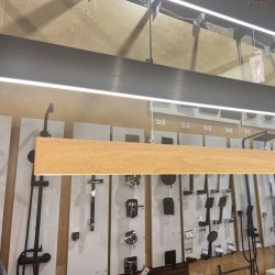 1200mm Linear Wood Color Island Bar Light