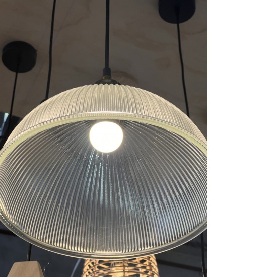 D300*H230mm Dome Shape Vintage Glass Pendant light