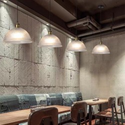D300*H230mm Dome Shape Vintage Glass Pendant light