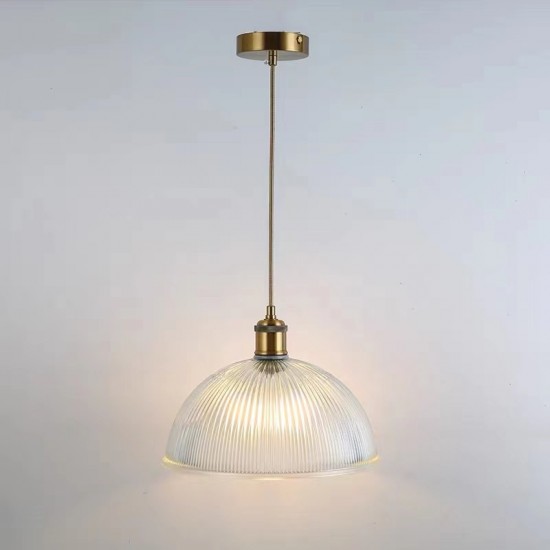 D300*H230mm Dome Shape Vintage Glass Pendant light