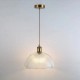 D300*H230mm Dome Shape Vintage Glass Pendant light