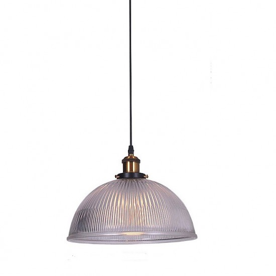 D300*H230mm Dome Shape Vintage Glass Pendant light