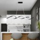Linear DNA Black Kitchen Island Bar Light