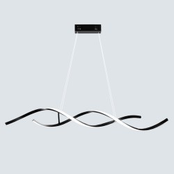 Linear DNA Black Kitchen Island Bar Light