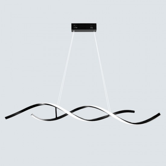 Linear DNA Black Kitchen Island Bar Light