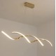 Linear Golden Kitchen Island Bar Light