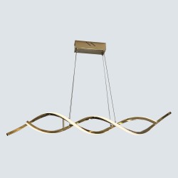Linear Golden Kitchen Island Bar Light