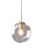 250mm Smoky Glass Round Globe Pendant