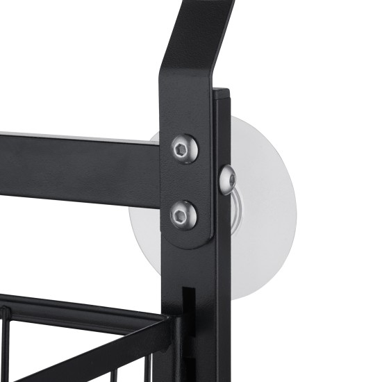 2 Tiers Kitchen Bathroom Pantry Over The Door Hanging Organizer Adjustable Baskets Storage Rack Shampoo Conditioner Body Wash Shelf