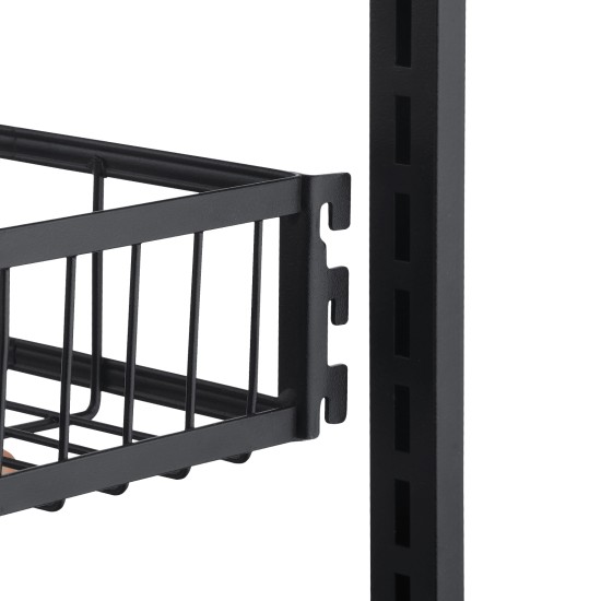 2 Tiers Kitchen Bathroom Pantry Over The Door Hanging Organizer Adjustable Baskets Storage Rack Shampoo Conditioner Body Wash Shelf