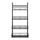 4 Tiers Kitchen Bathroom Pantry Over The Door Hanging Organizer Adjustable Baskets Storage Rack Shampoo Conditioner Body Wash Shelf