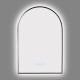600x900mm Backlit Gunmetal Grey Frame Arched LED Wall Mirror Motion Sensor Switch