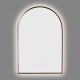 600x900mm Backlit Gunmetal Grey Frame Arched LED Wall Mirror Motion Sensor Switch