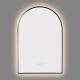 600x900mm Backlit Gunmetal Grey Frame Arched LED Wall Mirror Motion Sensor Switch