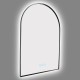 600x900mm Backlit Gunmetal Grey Frame Arched LED Wall Mirror Motion Sensor Switch