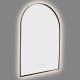600x900mm Backlit Gunmetal Grey Frame Arched LED Wall Mirror Motion Sensor Switch
