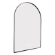 600x900mm Backlit Gunmetal Grey Frame Arched LED Wall Mirror Motion Sensor Switch