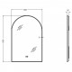 600x900mm Backlit Gunmetal Grey Frame Arched LED Wall Mirror Motion Sensor Switch