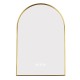 600x900mm Backlit Brushed Yellow Gold Frame Arched LED Wall Mirror Motion Sensor Switch