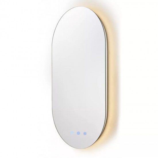 510x900mm Led Mirror Oblong Racetrack Motion Sensor Auto On Demister Touch Sensor Switch