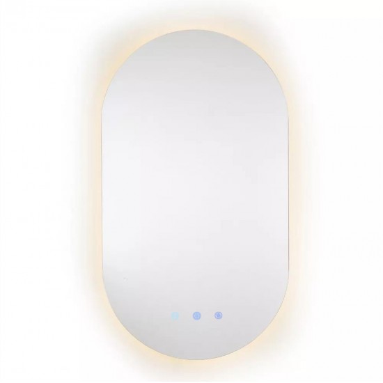 510x900mm Led Mirror Oblong Racetrack Motion Sensor Auto On Demister Touch Sensor Switch