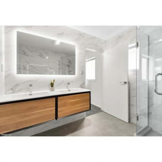 1500x750mm Rectangle LED Mirror with Motion Sensor And Demister Touch Switch 3 Colours Lighting