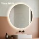 900mm Round LED Wall Mirror with Motion Sensor Auto On Demister Touch Switch 3 Colours Lighting on 20mm Rim