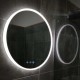 900mm Round LED Wall Mirror with Motion Sensor Auto On Demister Touch Switch 3 Colours Lighting on 20mm Rim