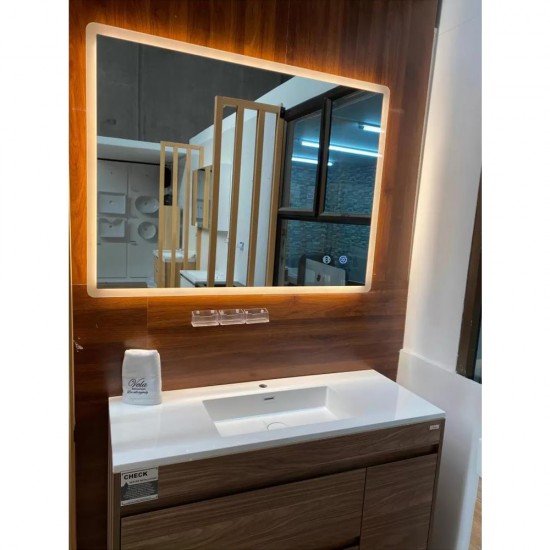 1500x750mm Rectangle LED Mirror with Motion Sensor And Demister Touch Switch 3 Colours Lighting