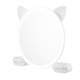 450mm Cat Ear Vanity Tabletop 3 Colors Light Strip Touch LED Mirror Makeup Mirror White