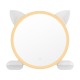 450mm Cat Ear Vanity Tabletop 3 Colors Light Strip Touch LED Mirror Makeup Mirror White