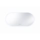 1500x750mm Backlit Led Mirror Oblong Racetrack Motion Sensor Demister Touch Sensor Switch