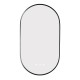 500x900mm Backlit Gunmetal Grey Frame Oval Led Mirror Oblong Racetrack Motion Sensor Auto On