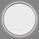 900mm Backlit Gunmetal Grey Frame Round LED Mirror with Motion Sensor Auto On