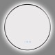 900mm Backlit Gunmetal Grey Frame Round LED Mirror with Motion Sensor Auto On