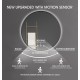 900mm Backlit Yellow Gold Frame Round LED Mirror with Motion Sensor Switch